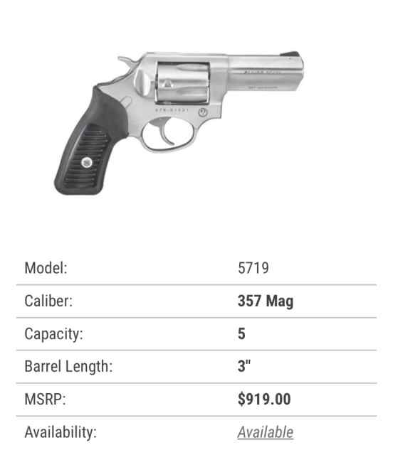 Ruger SP 101  - 22 Revolver 