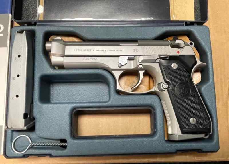 Beretta 9mm 92FS 92 FS Stainless 