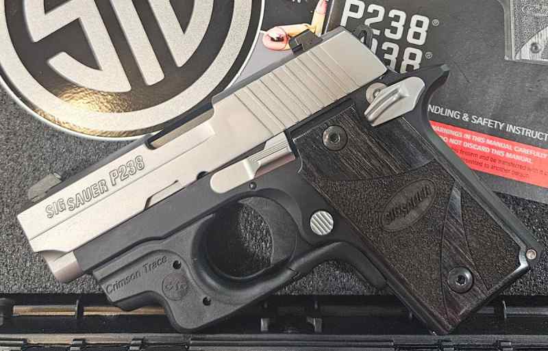 Sig Sauer P238 Blackwood 380 Pistol w/Laser Grip