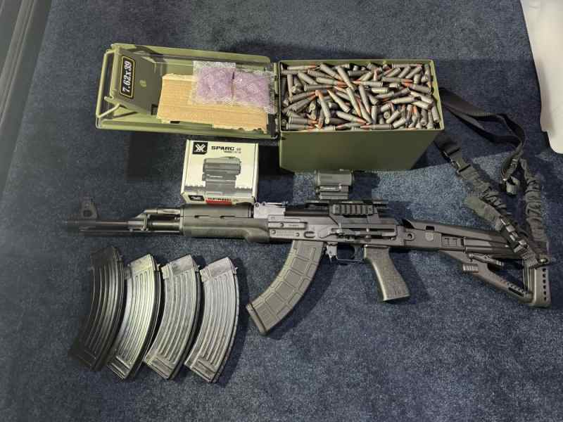 WTS Zastava M70 AK-47 with Optic,ammo &amp; 6 Mags