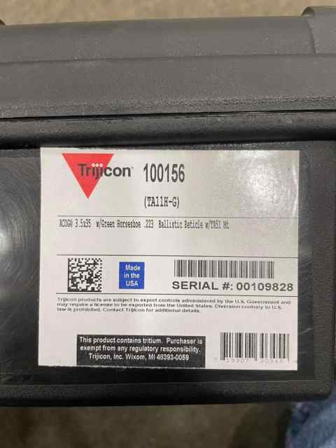 ACOG 3.5x35 Green horseshoe, reticle .233