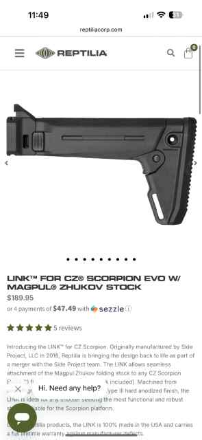 Cz scorpion zhukov-reptilla
