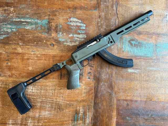 Takedown 10/22 pistol in chassis 