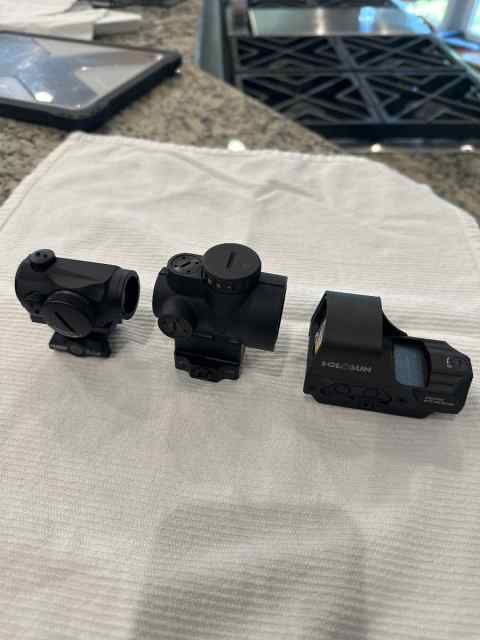 Aimpoint t1 $450 mro $400 holosun hs510c $250