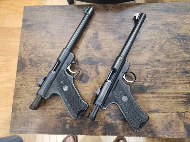 Ruger Mark II target pistols (2) .22lr  New Price 