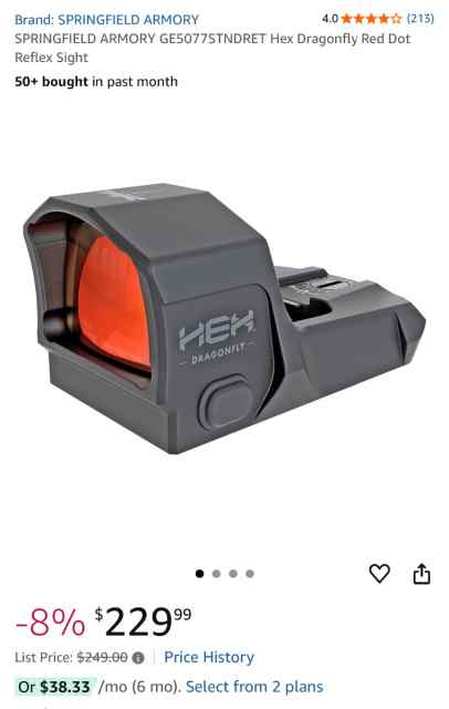 SPRINGFIELD ARMORY-Hex Dragonfly Red Dot Reflex