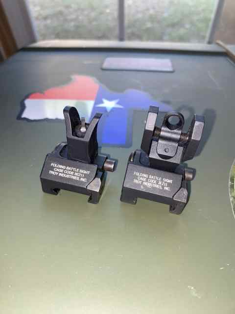 Troy folding rear and front battle sights 