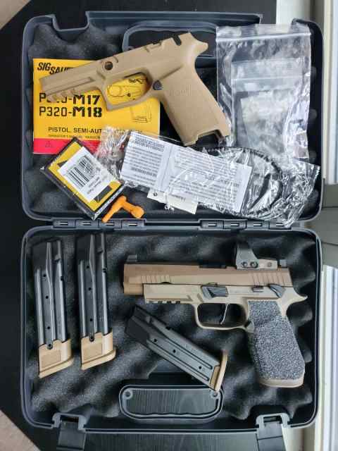 Sig Sauer P320 M17 (upgraded)+ ROMEO 1 PRO red dot