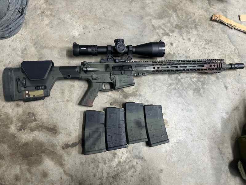 Aero ar-10 criterion barrel 18 inch with scope 