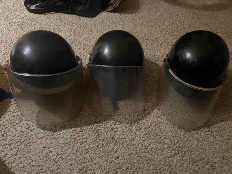 Riot helmets