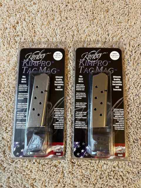 2 Kimber kimpro tac mag for 1911 $50