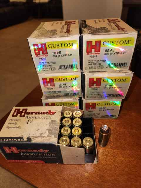 Hornady 50 AE 300gr XTP/HP ammo