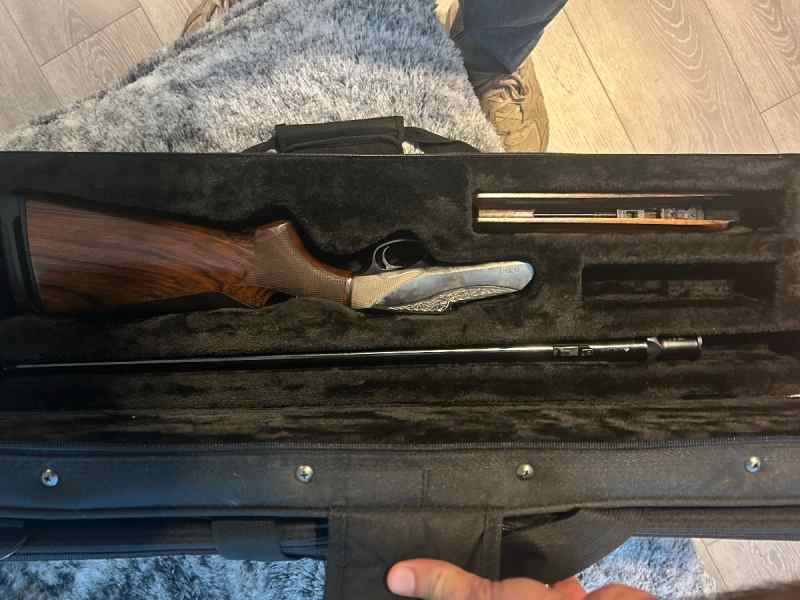 Benelli 828U Silver 12ga Over/Under – Like New,
