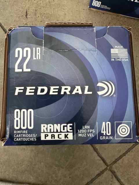 Approx. 1500 rounds of Federal .22 LR @ 1200 FPS