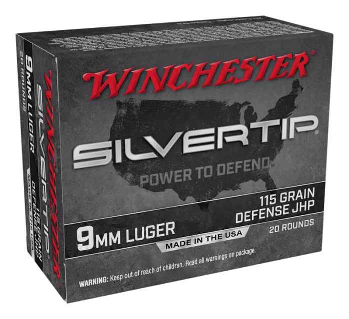 Winchester silver tip JHP 115 grn