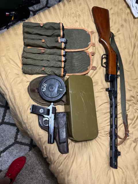 PPSH 41 7.62 tokarev and m57