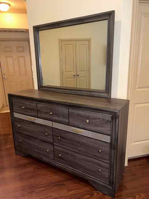 Matrix Dresser/ W Mirror &amp; Night Stand 