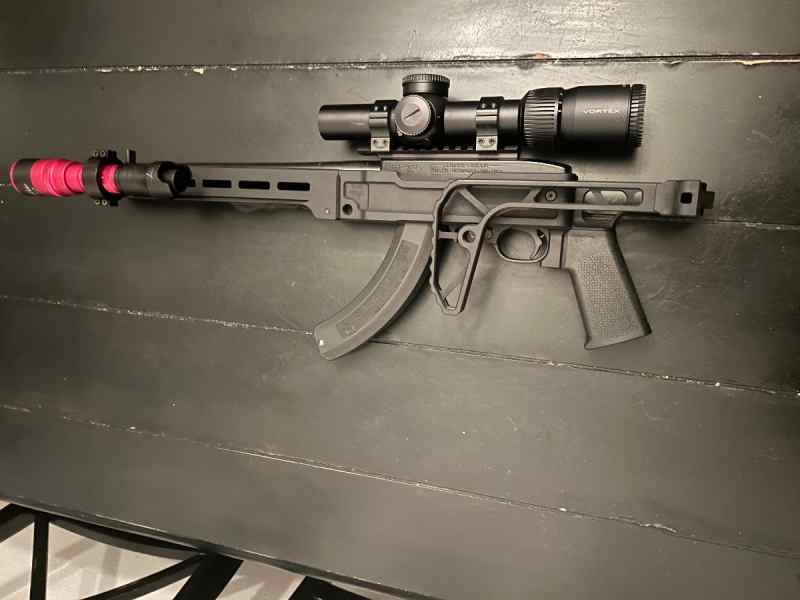 Ruger 10/22 .22 LR in Black Collar Arms Chassis