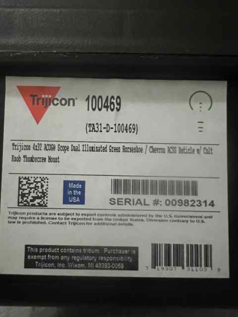 Trijicon 4X32 ACOG SCOPE