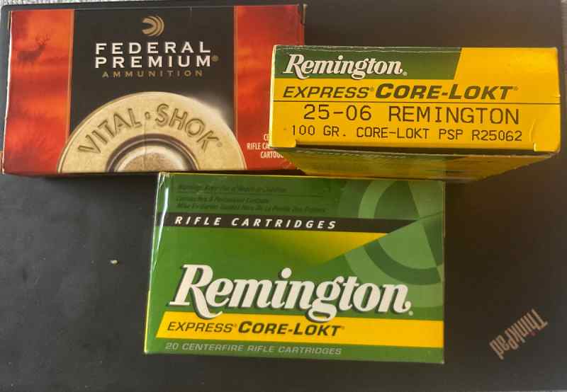 Remington 25-06 Core-Lokt 100gr 3 boxes of 20