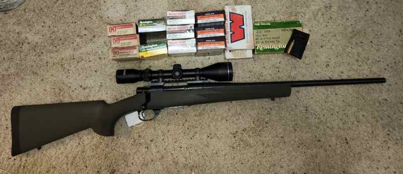 Howa 1500 ODG Hogue stock w/ ammo