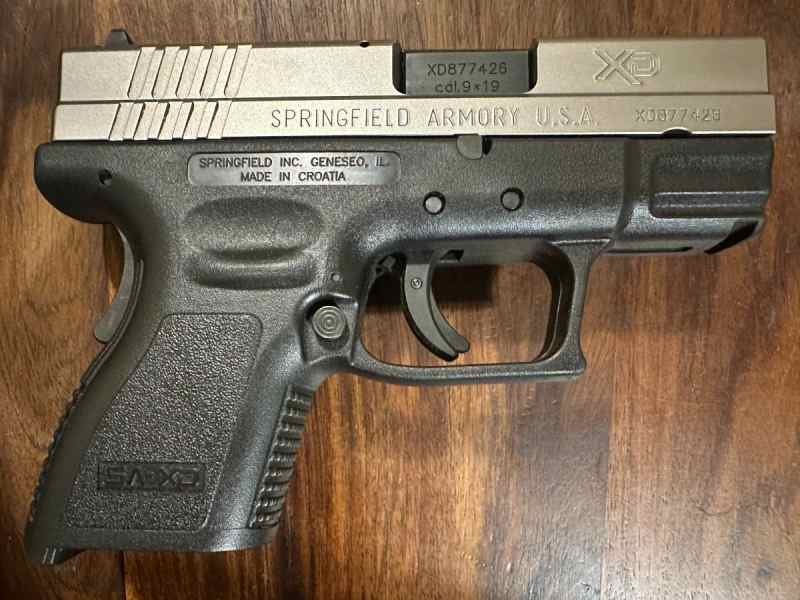 Springfield XD 3&quot; Sub-Compact 9mm Handgun