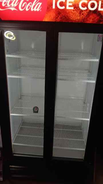 For sale or trade Double glass door beverage coole