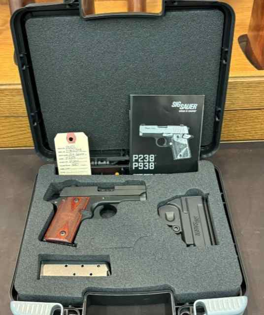 Sig P238 .380 ACP with Rosewood grips