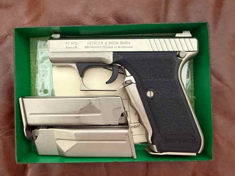 HK P7M13 Stainless 3 MAGS