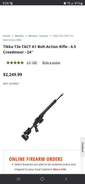 6.5 creedmoor rifle