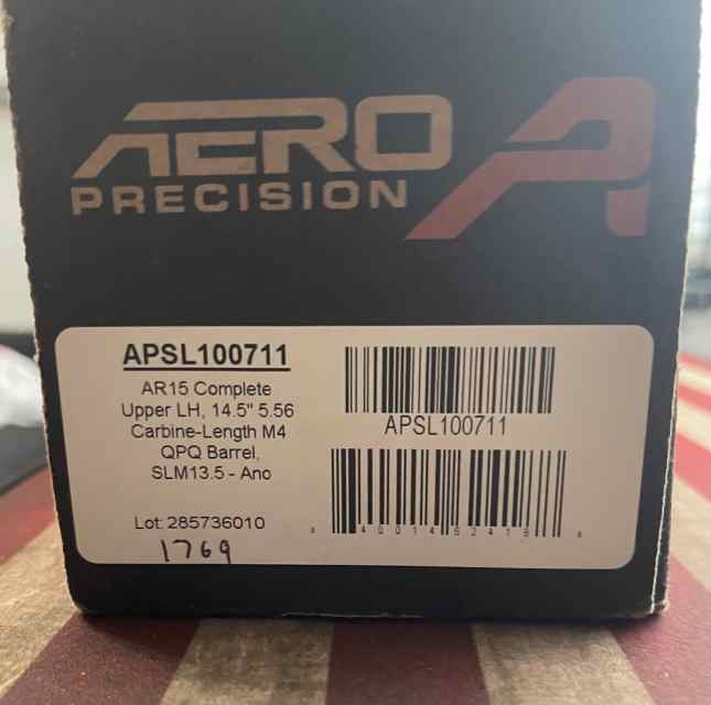 NIB Aero Precision Complete Left Handed Upper 5.56